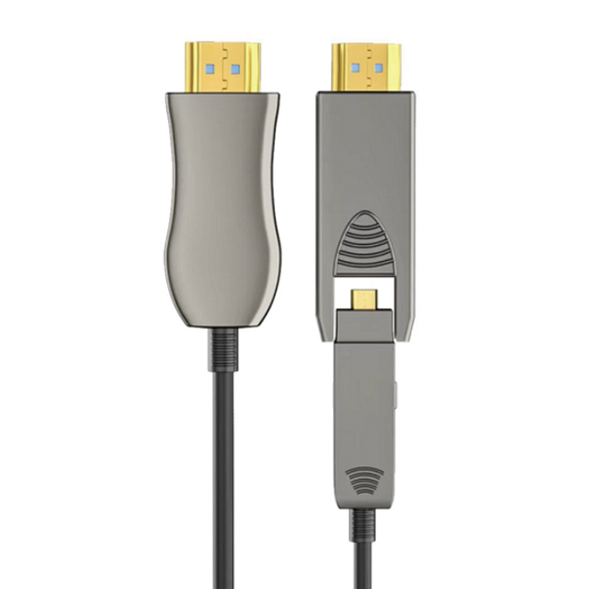 Copper optical hybrid fiber