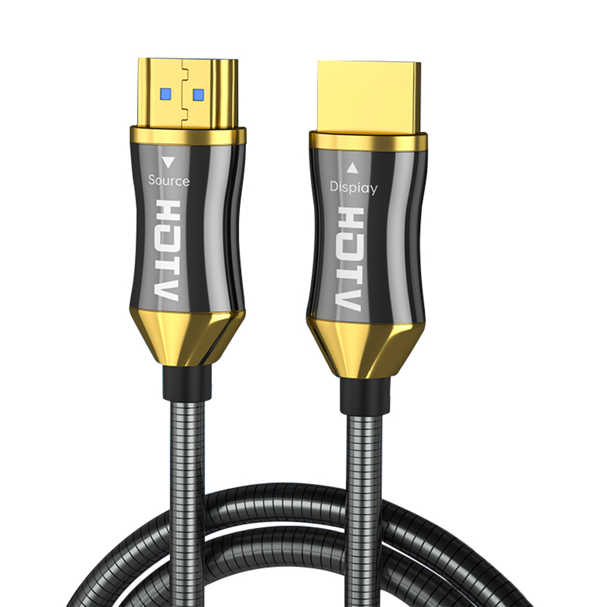 Copper optical hybrid fiber