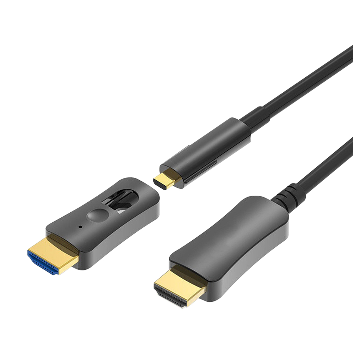 Copper optical hybrid fiber