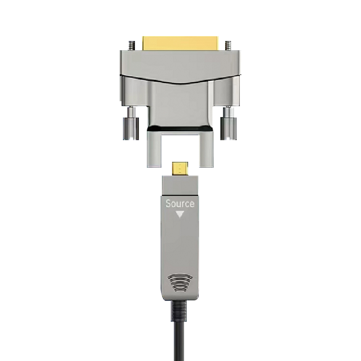 DVI  AOC  Cable DVI M TO Micro  DM + DVI M